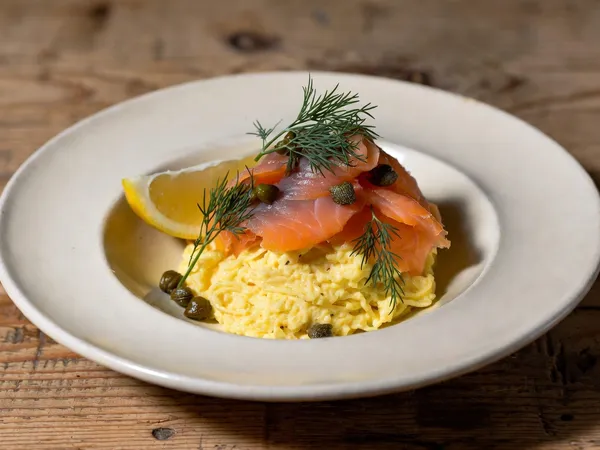 Smoked Salmon Scrambled Eggs